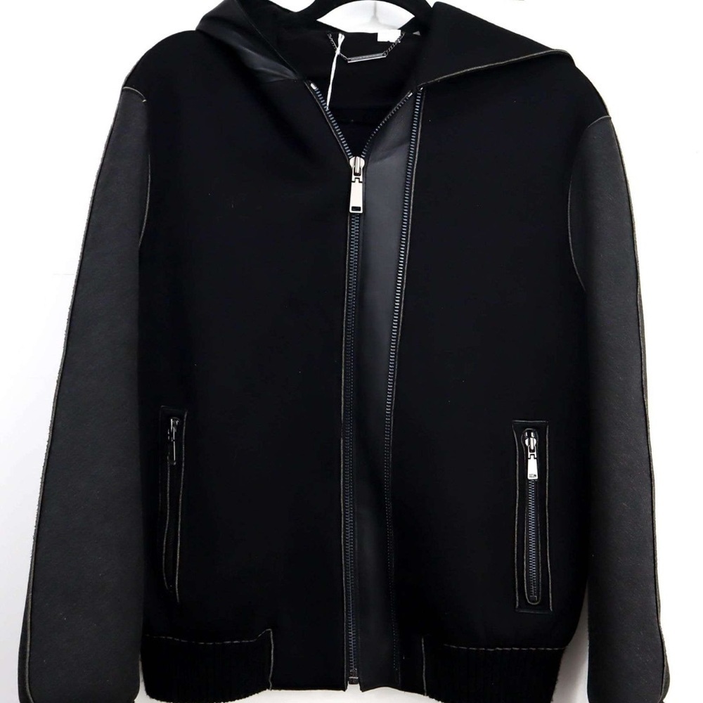 Elie Tahari Men's Black Zip-Up Sweater